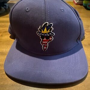 Men's Purple Cap with Fun Patch